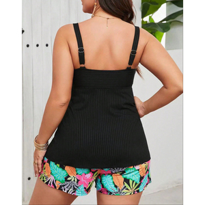 여성용 도매 플러스 사이즈 Tankini 플러스 사이즈 수영복 - Product Image 2
