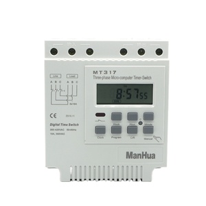<span class=keywords><strong>Minuteur</strong></span> programmable intelligent Manhua MT317 16A avec écran LCD et batterie au lithium 5 ans pour moteur électrique triphasé 380V AC - Product Image 1