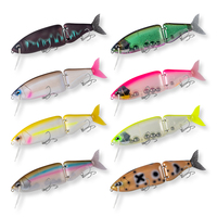 Honoreal Stock Segmented Swimbait 135/165mm Umpan Ikan Besar Mengambang Multi Jointed Plastik Keras Umpan Pancing Air Tawar