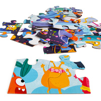 Puzzle personnalisé en carton gris pleine couleur pour adultes et enfants, jeu de puzzle Aventure Cosmique, impression à la demande