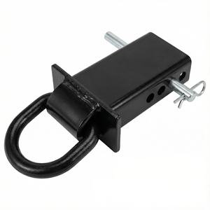 Nouveau Yikun – Support universel robuste en acier pour <span class=keywords><strong>remorque</strong></span>, 18 000 lb, avec <span class=keywords><strong>anneau</strong></span> en D de 5/8 pouces, fixation sur poche de piquet, goupille réglable pour remorquage sur plateau - Product Image 2