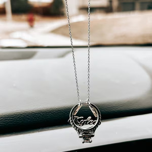 Colar Suporte QIUHAN para Anel de Aço Inoxidável, Pingente Guardião de Anéis, Evita Perda de Joias, Presente Personalizado com Nome, Colar com Anel de Amarrar - Product Image 2
