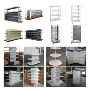 Supermarket Shop Store Display Metal Iron Shelf Shelving Rack Racking Gondola