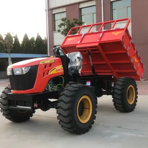 Palmiye yağı için 4WD tarım çiftlik taşıyıcı damperli traktör