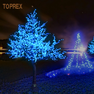Décoration lumineuse de Noël résistante aux intempéries IP65, motif festif, 3,5 m, arbre de <span class=keywords><strong>cerisier</strong></span> <span class=keywords><strong>japonais</strong></span> artificiel multicolores à LED, lumière de <span class=keywords><strong>cerisier</strong></span> - Product Image 5