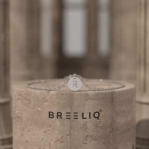 Bracelet en or 14 carats avec pendentif initial personnalisé, bracelet minimaliste en chaîne d'or, fournisseur OEM ODM - Product Image 6