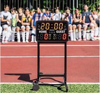 Tableau d'affichage LED Velleman WT3116, durable, minuteur 24 secondes, basketball, football, badminton, sports en intérieur et en extérieur, design facile à lire