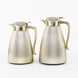 700ML/1000ml Thé Dallah Isolation Arabe Thermique Flacon Thermos Arabe Cafetière avec Intérieur en <span class=keywords><strong>Verre</strong></span> Rose - Product Image 6