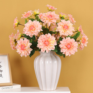 Dalias Artificiales Ruilisi, Flor de Seda de 30cm-100cm, Decoración para Bodas y Hogar - Product Image 1
