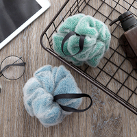 Brosse de bain Double couche pour le nettoyage du corps, éponge de bain avec Logo personnalisé en Fiber de Nylon avec coussin de bain en maille PE pour la douche