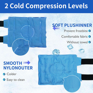 Rodilleras Industriales y Comerciales con Compresas Frías/Calientes, Bolsas de Hielo de Gel, Láminas de Hielo Suaves, Flexibles y Reutilizables - Product Image 3