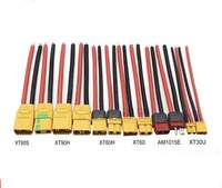 Connecteurs mâles et femelles CustomXT60 haute intensité avec câbles en silicone, connecteurs d'alimentation pour batteries au lithium, modèles RC et drones
