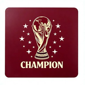 Alfombrilla de Ratón de Vidrio Negra Impermeable con Base Antideslizante de PU, Alfombrilla de Ratón de Goma - Product Image 1