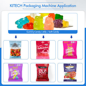 เครื่องบรรจุภัณฑ์ขนมหวานอัตโนมัติแบบแนวตั้ง KL-160ZP พร้อมฟังก์ชั่นนับและผสม  เครื่องบรรจุขนมหวานนิ่ม  เครื่องแพ็คขนมหวานนิ่ม - Product Image 4