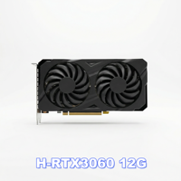 Carte graphique de jeu pour ordinateur de bureau RTX 3060 12 Go GDDR6 PCI Express, nouvelle génération, architecture Ampere, 2e génération, ray tracing, DLSS, ventilateur GPU