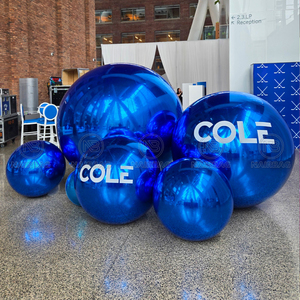 Esferas de Espejo Inflables Personalizadas, Bola Brillante Inflable, Globo Grande de PVC, Esfera de Espejo Cromada Inflable para Decoración de Bodas y Fiestas Navideñas - Product Image 3