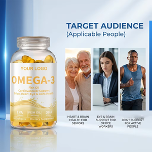 Capsule di Olio di Pesce Omega 3 Halal per Bambini, Supporto per la Memoria, 500mg 1000mg, Integratore Super Omega 3 6 9 in Capsule Softgel - Product Image 3