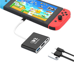 Station d'accueil <span class=keywords><strong>Tuti</strong></span> 3 en 1 USB Hub ABS HDTV 4K60Hz USB 3.0 PD 100W avec charge et mise en miroir d'écran pour Nintendo Switch 2 - Product Image 6