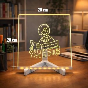 กระดานข้อความ LED แบบขายส่ง พร้อมปากกาสี กระดานไวท์บอร์ดแบบลบได้ - Product Image 3