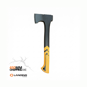 Hacha de 45 cm con mango de axila 561027 #   Hacha de Acero al Carbono de 450 mm y 850 g para Partir Leña, Bricolaje, Campismo al Aire Libre - Product Image 1