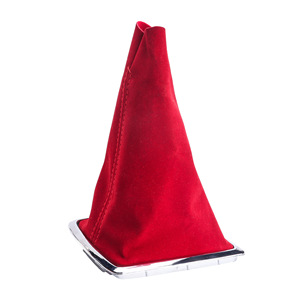 Ford Focus Gear <b>Shift</b> <b>Knob</b> Red Suede Cover Manual Transmission Fitment - Product Image 3
