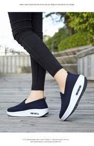 Chaussures légères en maille tissée, baskets décontractées personnalisées pour femmes, chaussures de sport pour femmes - Product Image 4