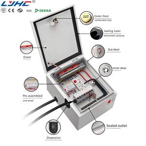 DC Yüksek Verimli Endüstriyel Ağ Kabini için Galvanizli Çelik Levha Metal Kutu Güç Kaynağı Muhafazası Üretimi - Product Image 2