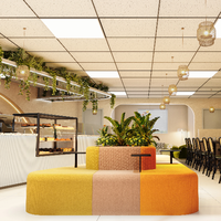 Vitrine de présentation en verre LED personnalisée pour pâtisserie, boulangerie, café, avec éclairage et design durable