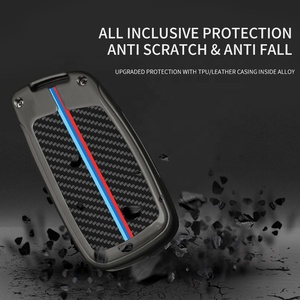 Voiture Key Case Cover Pour <span class=keywords><strong>Peugeot</strong></span> <span class=keywords><strong>208</strong></span> 3008 308 508 408 2008 307 4008 5008 En Cuir En Alliage de Zinc porte-clé À Distance Shell Key Case Pour Voiture - Product Image 4