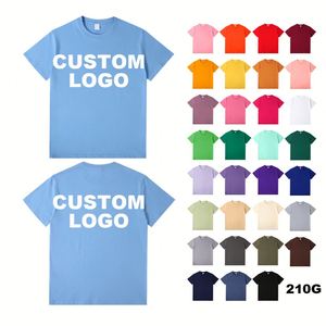 Camisetas de Algodón con Logotipo Personalizado, Uniformes de Grupo, Ropa Promocional, 35 Colores Opcionales, Uniformes de Trabajo y Clases Impresos - Product Image 1