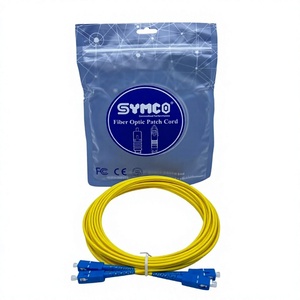 สายแพทช์ไฟเบอร์ออปติก SYMCO SC/UPC SC/UPC SM-DX-3.0-5M-2 เกรดโทรคมนาคม แบบดูเพล็กซ์ LSZH ผ่านการทดสอบจากโรงงาน 100% รับประกัน 1 ปี - Product Image 1
