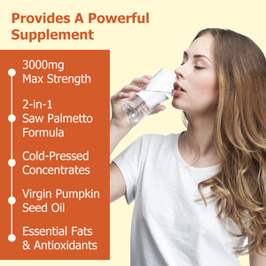 Huile de graines de citrouille de haute qualité en gélules avec du palmier nain, soutient <span class=keywords><strong>la</strong></span> santé immunitaire, sommeil réparateur, huile <span class=keywords><strong>vierge</strong></span> pressée à froid - Product Image 6