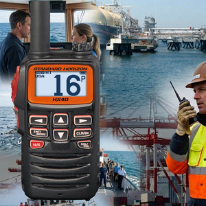 Radio bidirectionnelle marine Sanda YAESU Standard <span class=keywords><strong>Horizon</strong></span> HX40, radio <span class=keywords><strong>VHF</strong></span> portable flottante, talkie-walkie 6W avec fonction NOAA, étanche - Product Image 1