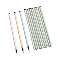 Crayon Blackwood à mine épaisse, corps triangulaire, gravé au laser, pour les élèves de première année du primaire, crayon d'écriture HB