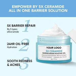 Crema hidratante de ceramida de etiqueta privada para colágeno facial ácido hialurónico crema hidratante facial refrescante - Product Image 2