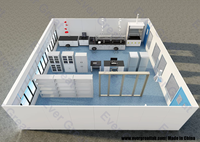 Mobilier de laboratoire : Table centrale, Table îlot de laboratoire, Banc mural pour hôpitaux, chimie, physique, biotechnologie avec support à réactifs