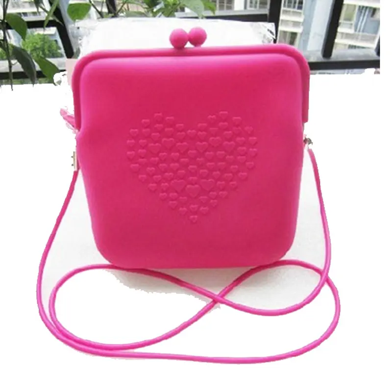 Custom Candy Jelly Messenger Bags Purse Handbag Fashion Shoulder Bag Women Silicone Shopping Tote Bag
