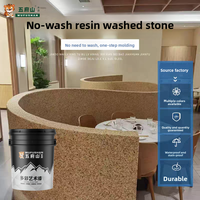 Revêtement Liquide Effet Pierre Lavée Wufushan pour Intérieur et Extérieur, Longue Durée de Vie, Couleurs au Choix pour Jardin, Cour, Villa, Allée