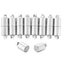 Boucle magnétique ronde en cuivre à aimant puissant pour accessoires de bijoux DIY, fermoirs pour colliers et bracelets