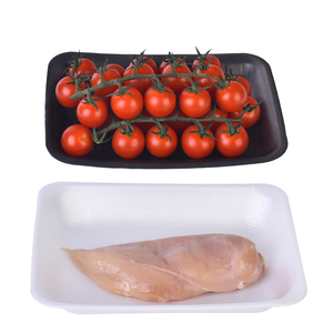Nouveau design noir/blanc plateau à viande en mousse pour animaux de compagnie plateau pour animaux de compagnie élargi fruits de mer fruits légumes plateau en mousse pour animaux de compagnie - Product Image 2