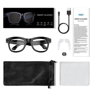 Gafas AI Smart M01 con cámara Traducción de voz ENC BT Llamada Reproducción de música Gafas de sol inteligentes controladas por aplicación - Product Image 1