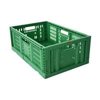 Caisse de rangement pliable en plastique empilable et emboîtable, format personnalisable 600*400*230mm, gain de place