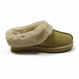 Bottes de neige en gros OEM/ODM, chaussures d'hiver chaudes, pantoufles d'extérieur en cuir de vache et peau de mouton double face, logo et style personnalisés - Product Image 2