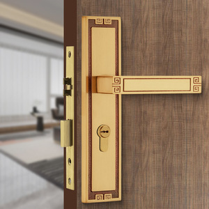 Poignées de porte d'entrée contemporaines cassées en alliage de zinc à barre de poussée éclairée - Product Image 4