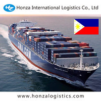 Transitaire maritime Chine-Philippines, agent d'expédition de fret FCL LCL avec transit de 5 à 15 jours, stockage et assurance