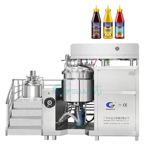 Hydraulic Lifting Vacuum Emulsifying Machine Electric Heating Cream Homogenizer Mixer Cosmetic Homogenizing Emulsifier