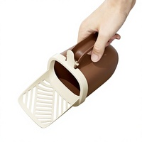Pelle à litière pour chien et chat durable et écologique avec poignée ergonomique – Tamis profond pour un nettoyage rapide, compatible avec tous types de litière