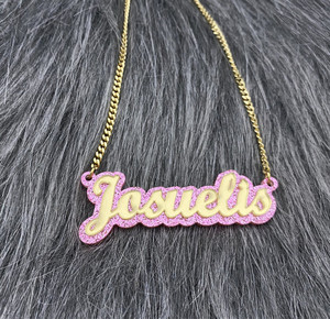 Collar de acero inoxidable chapado en oro, personalizado, 2023 - Product Image 4