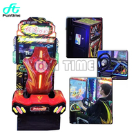 Écran LCD HD 47 "Machine de jeu de course de voitures d'arcade à pièces Console de simulation de tour en 3D Super Machine de jeu d'arcade de course de voitures