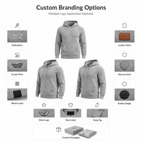 Sweat à capuche pour homme en coton biologique mélangé, tissé, imprimé sur mesure, écologique, anti-rétrécissement, respirant, coupe classique
